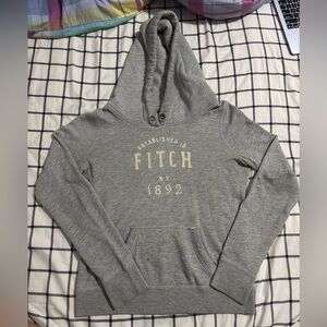Vintage Abercrombie & Fitch Heather 1892 Gray Hoodie Sz M